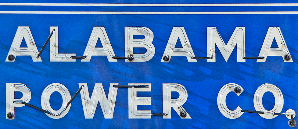 Alabama Power Company sign Attalia Alabama 12 January 2022