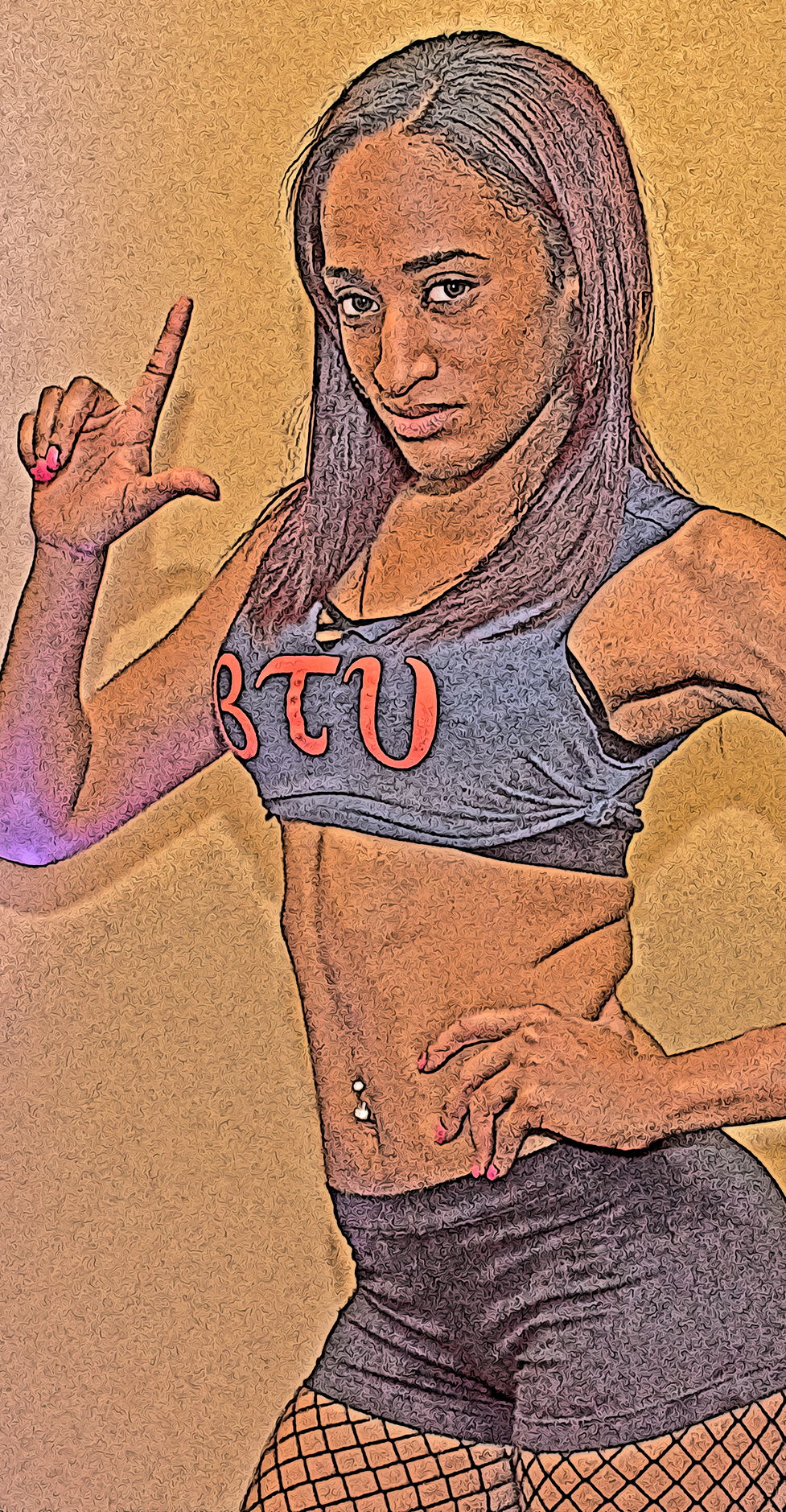 a professional female wrestler named B T U in Yonkers New York on 1 May 2016