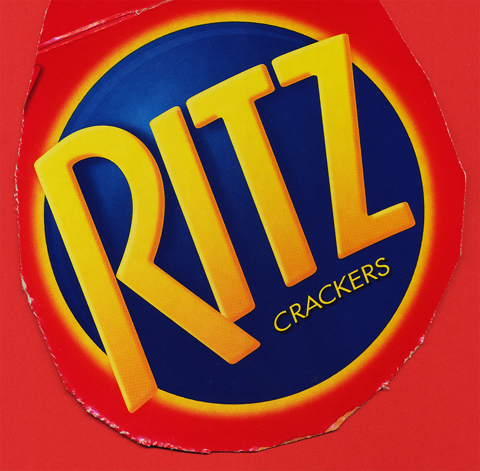 the logo at Ritz Crackers as cut from a box on 2 August 2022
