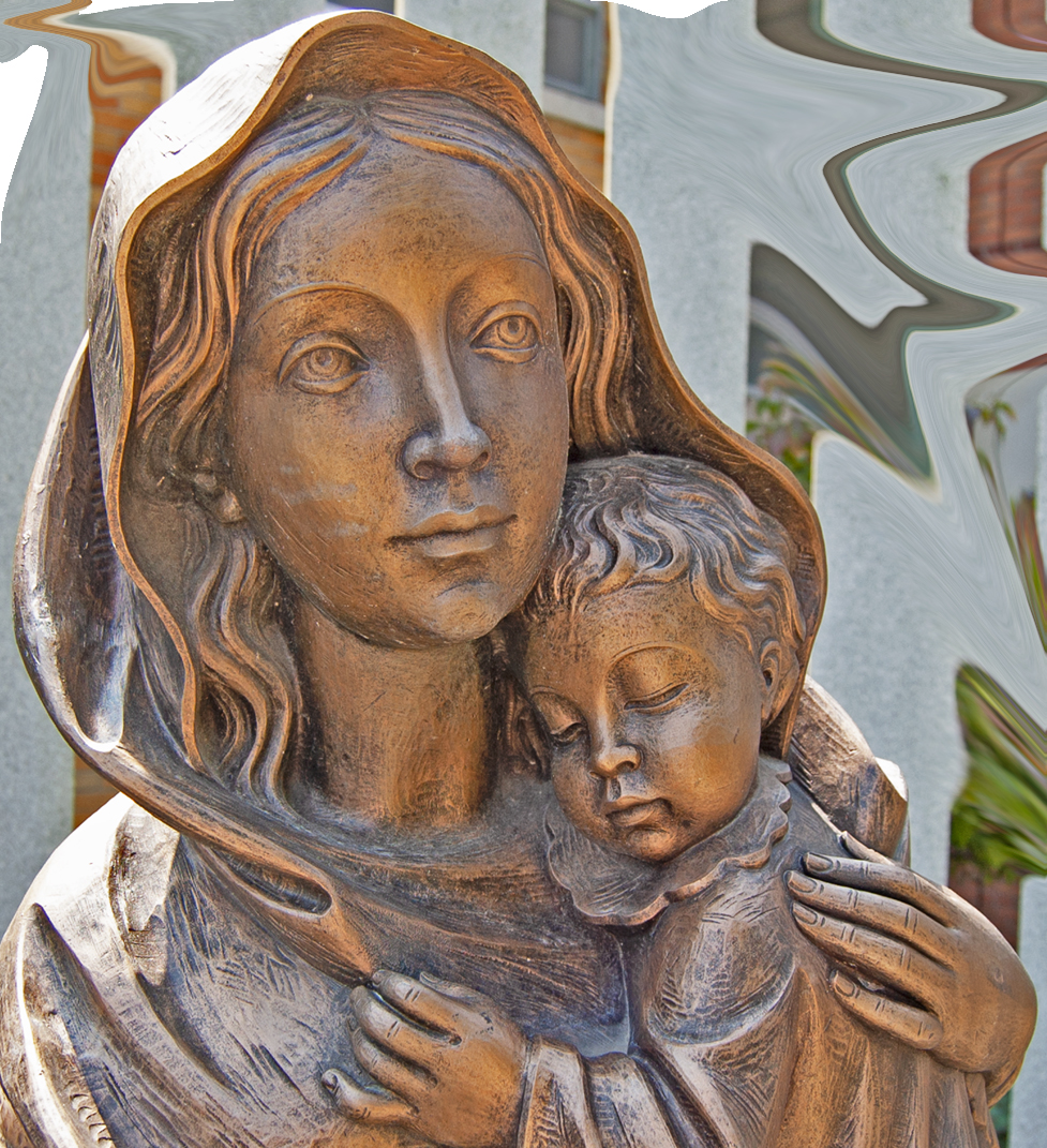 Blessed Mother with Child at Pope John XXIII High School in Sparta Township NJ 18 Aug 2009