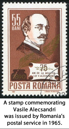 the poet on a stamp