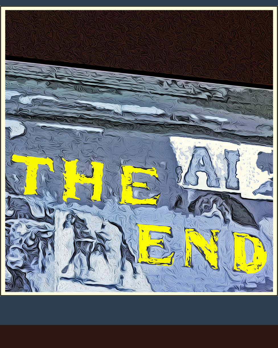 at the end of the 1933 movie State Fair the filmmakers displayed The End on a strange background that harkened to the present-day hysteria over the advent of artificial intelligence and upon further study we spy from left to right a cow and a race horse and a bulldog