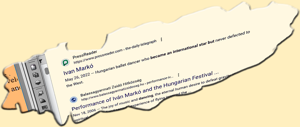 a news clip regarding the passing of Hungarian Ballet Master Ivan Marko in Spring 2022 at age 75