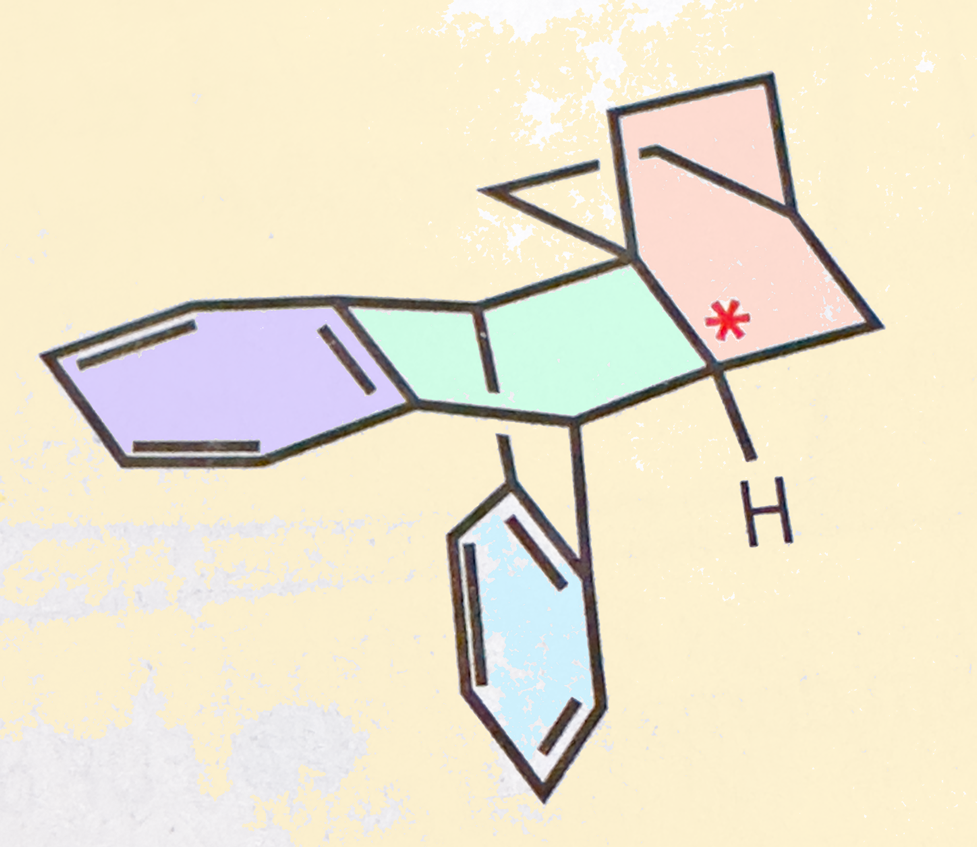 a version of the stereochemical transfer concluding image in an article published in Science p.509 on 1 November 2024