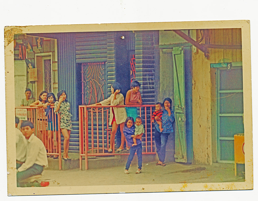 a brothel on a street in South Viet Nam in 1970 with a family making it through the war