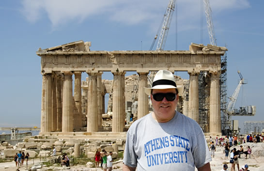 at the parthenon